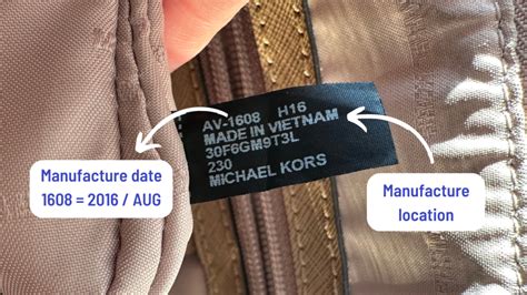 serial number real michael kors bag inside|how to authenticate michael kors.